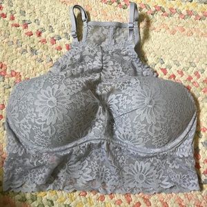 VSPink perrywinkle blue lace bralette